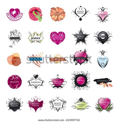 Biggest Collection Vector Logos Fashion Beauty Stock Vector Royalty