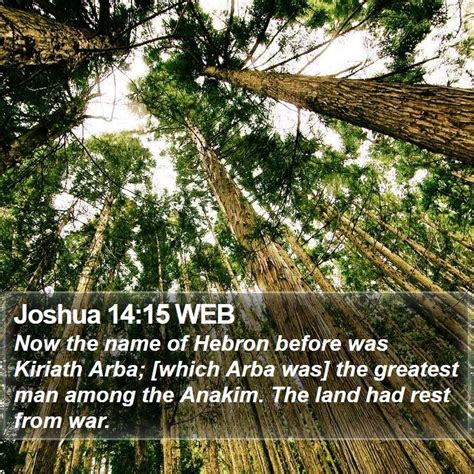 Joshua 14 Scripture Images - Joshua Chapter 14 WEB Bible Verse Pictures