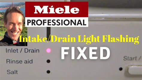 Miele Dishwasher Intake Drain Light Flashing Fixed In Minutes