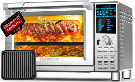 Nuwave Bravo XL Air Fryer Toaster Smart Oven 12 In 1 Countertop Grill