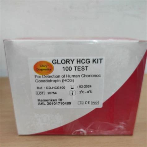 Jual Reagen HCG Latex Kit 100 Test Glory Exp 02 2024 Shopee Indonesia