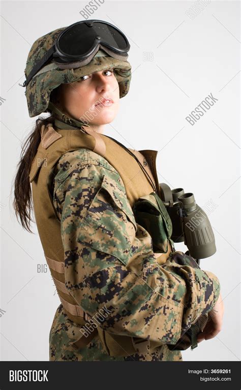 Beautiful Army Girl Image And Photo Bigstock