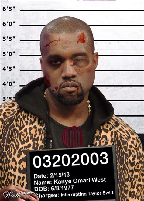 Kanye West Mugshot 2013 Mug Shots Celebrity Mugshots Prison