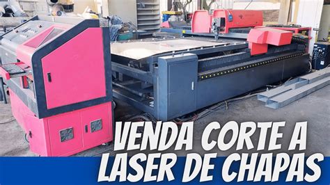 MÁQUINA DE CORTE A LASER DE CHAPAS FUNCIONANDO YouTube