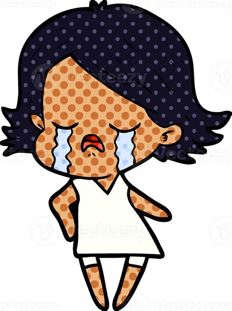 Cartoon Girl Crying 44979890 Png