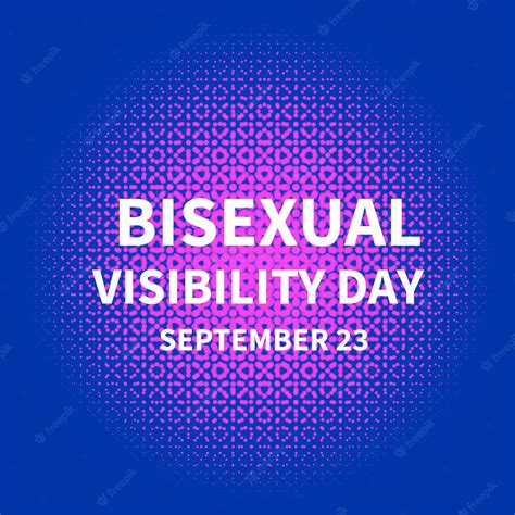 Afiche Tipográfico Del Día De La Bisexualidad O Día De La Visibilidad Bisexual Evento