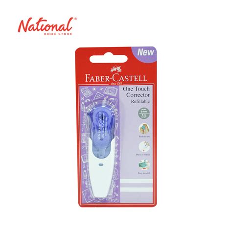 Faber Castell Refillable Correction Tape One Touch Corrector Violet