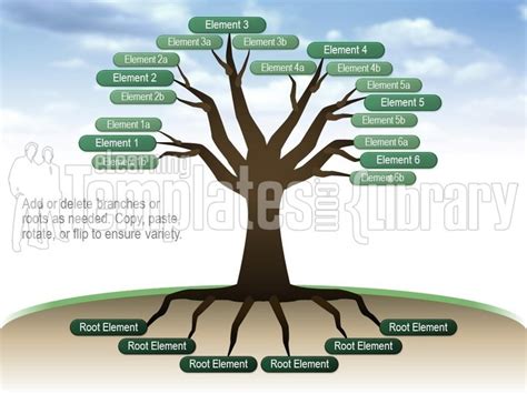 Tree Diagrams Graphic For Powerpoint Presentation Templates