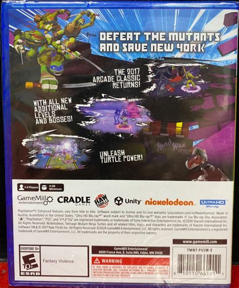 Ps Tmnt Turtles Arcade Wrath Of The Mutants Gamestation