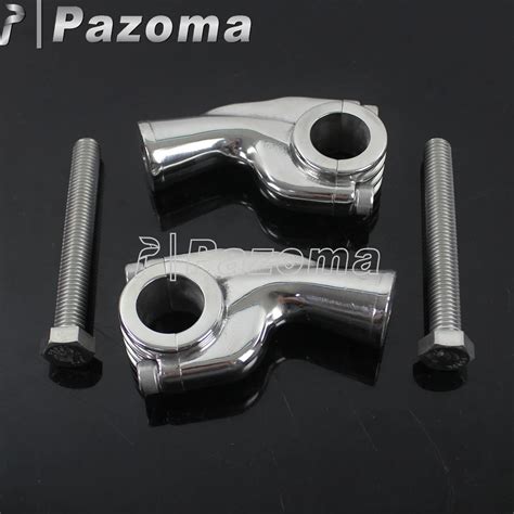 Pair Motorcycles Handlebar Risers Aluminum Universal For Mm Bar