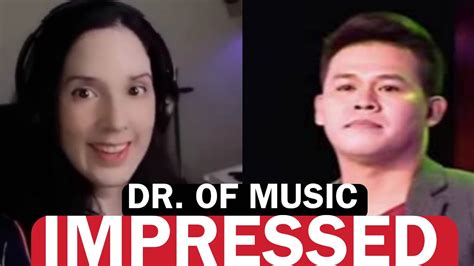 Dr Of Music Surprised Reaction To Marcelito Pomoy Sings The Prayer