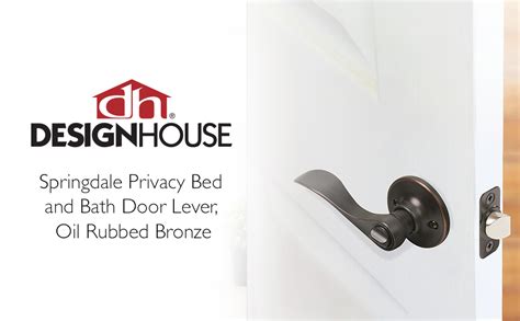 Design House Springdale Privacy Bed And Bath Door Lever Oil