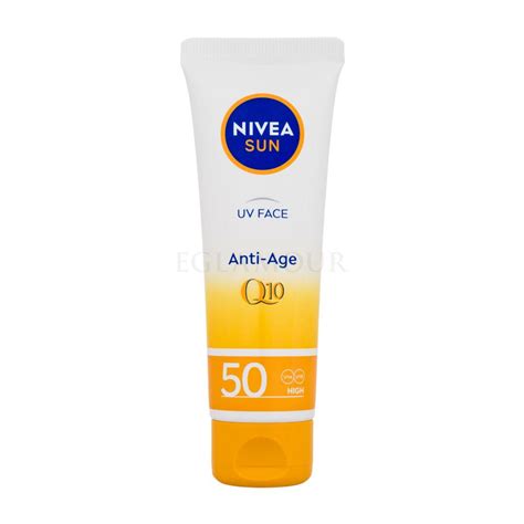 Nivea Sun UV Face Q10 Anti Age SPF50 Preparat Do Opalania Twarzy Dla