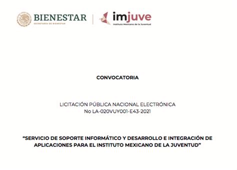 Convocatoria Licitaci N P Blica Nacional Electr Nica Instituto