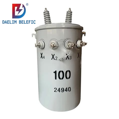 Single Phase Column Mounted 200kVA Explosion Proof Oil Immersed Pole