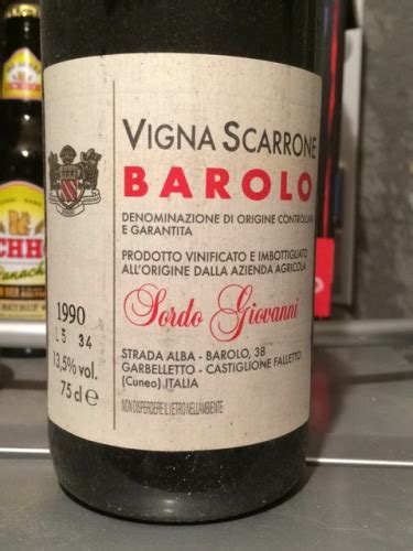 Sordo Vigna Scarrone Barolo Vivino Us