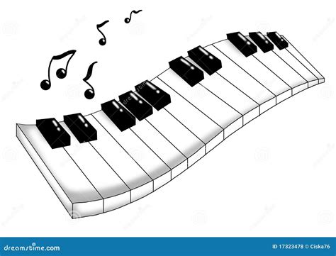 Teclado musical stock de ilustración Ilustración de musical 17323478