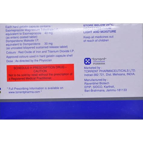 Nexpro Rd 40 Capsule 10s Price Uses Side Effects Composition