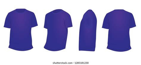 Blue T Shirt Vector Illustration Stock Vector (Royalty Free) 1285181230 ...