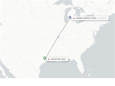 Direct (non-stop) flights from Houston to Grand Rapids - schedules - FlightsFrom.com