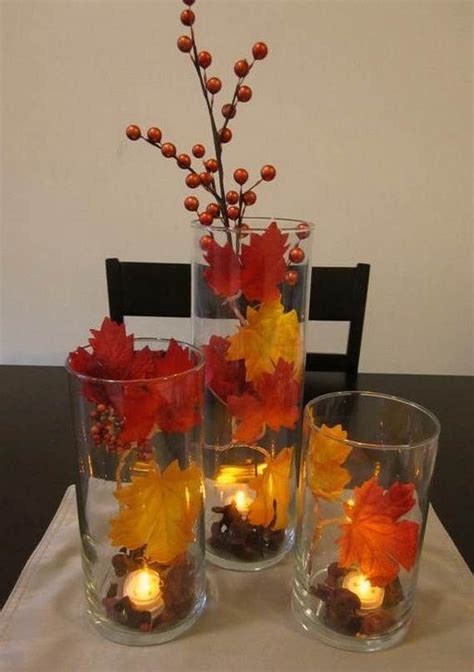 Floating Flowers And Candles Centerpieces Holidays Halloween Fall