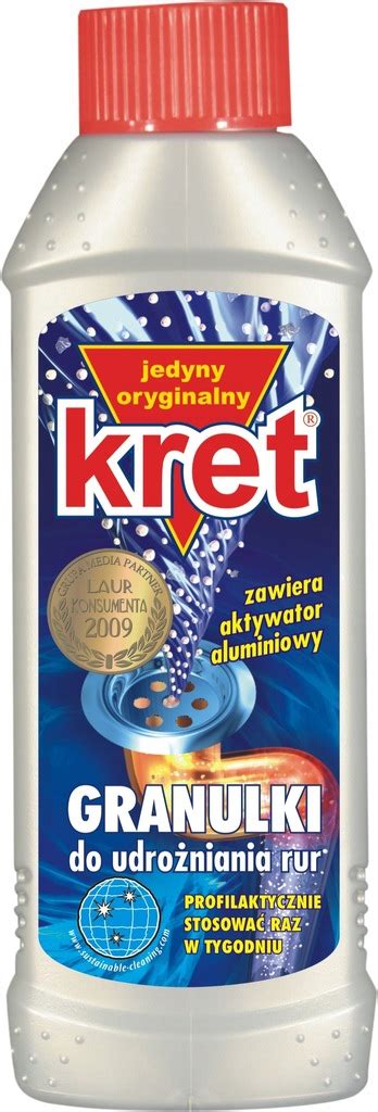 KRET granulat 400g Granulki do udrożniania rur 10102858505