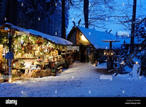 Christmas Market At The Waldbuehne Forest Stage Halsbach Upper