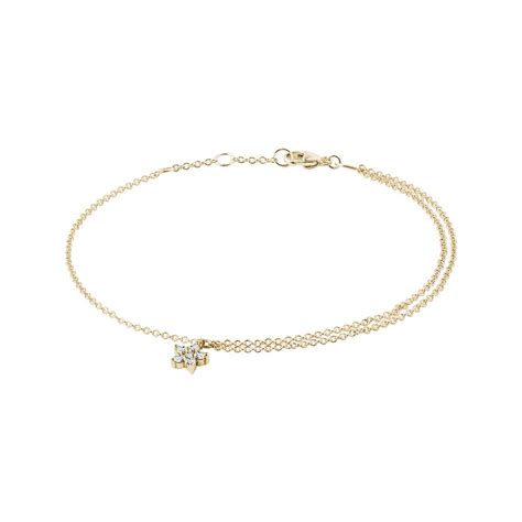 Gold Bracelet with Diamonds | KLENOTA