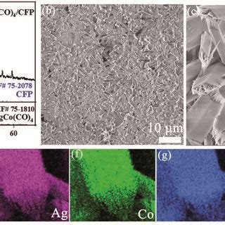 A X Ray Diffraction Xrd Patterns Of Agco Co Cfp B And C Sem