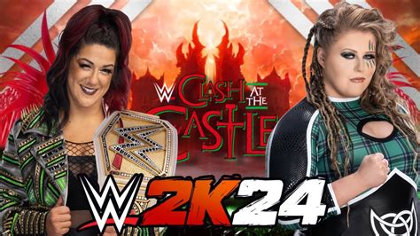 WWE 2K24 BAYLEY VS PIPER NIVEN WWE WOMEN S CHAMPIONSHIP YouTube