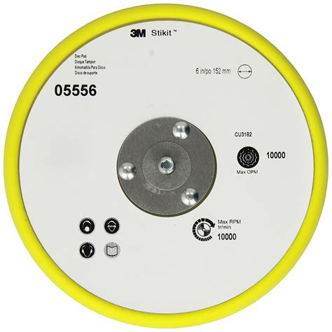 3m Stikit Low Profile Disc Pad 05556 6 In X 38 In X 516