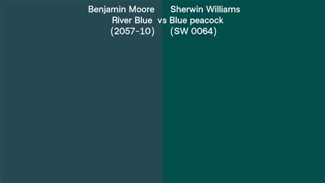 Benjamin Moore River Blue 2057 10 Vs Sherwin Williams Blue Peacock