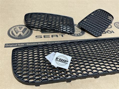 Vw Golf Mk4 R32 Bumper Grill Set Center Left Right Grilles Genuine Brand New Oem Vw Parts Vw