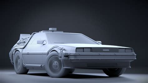 Back to the Future Delorean 3D model | CGTrader