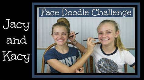 Face Doodle Challenge Jacy And Kacy Youtube