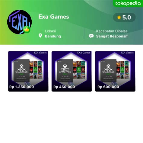 Toko Exa Games Online Produk Lengkap Harga Terbaik Tokopedia