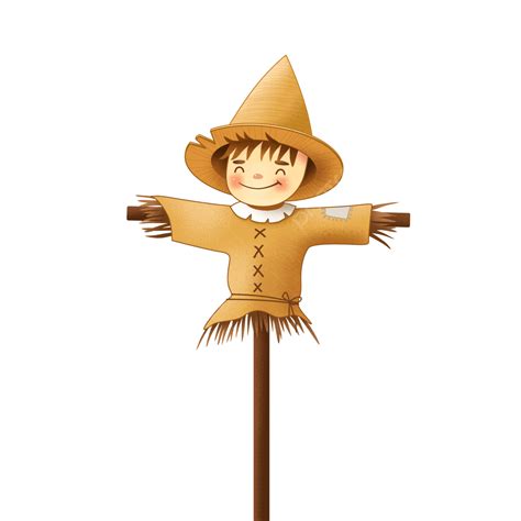 Scarecrows Png Transparent Hand Painted A Smiling Scarecrow Hand Draw