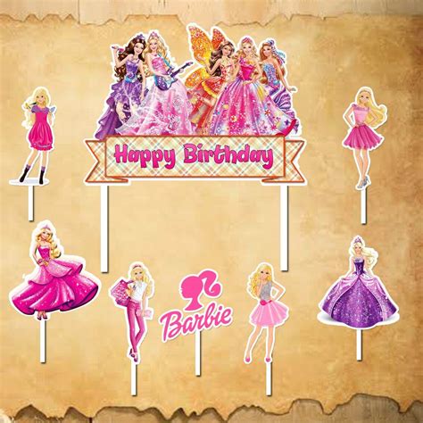 Topper Cake Barbie Happy Birthday Hiasan Kue Ulang Tahun Lazada Indonesia