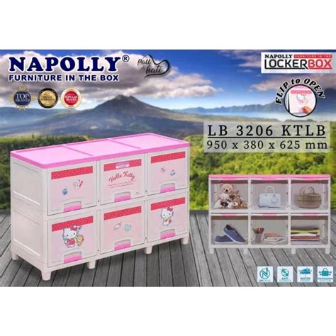 Jual Lemari Serbaguna Locker Box Plastik Napolly Motif Karakter