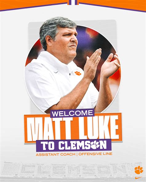 Clemson Adds Matt Luke, Chris Rumph to Coaching Staff – Clemson Tigers ...