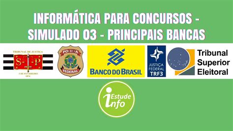 Inform Tica Para Concursos Simulado Cesgranrio Vunesp Cespe Fcc E