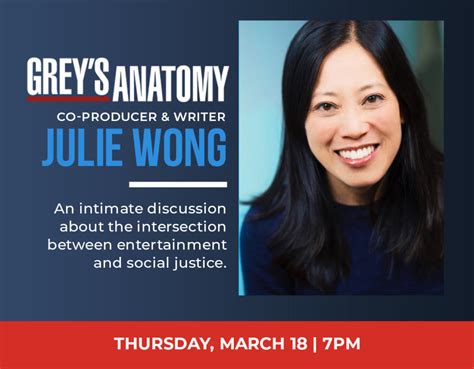 Special Event With Greys Anatomy Co Producer And Writer Julie Wong