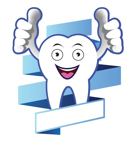 Happy Cartoon Smiling Tooth Banner 8937871 Vector Art At Vecteezy