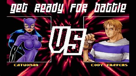 Mugen Catwoman Dc Comics Vs Cody Travers Sfa3 My Battle Youtube