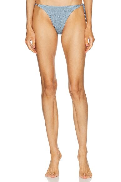 Bond Eye By Georgia Fowler Tie Side Vista Brief Bikini Bottom In Slate