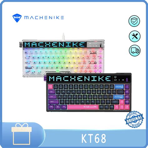 Machenike Kt Smart Screen Mechanical Keyboard Wireless Bluetooth Three Mode Hot Swap Shopee