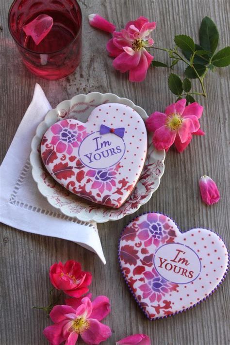 Ivyrio Valentine Cookies Cookie Stencils Beautiful Cookies