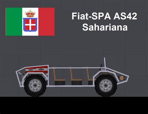 Скачать People Playground Автомобиль Fiat SPA AS42 Sahariana 1 27