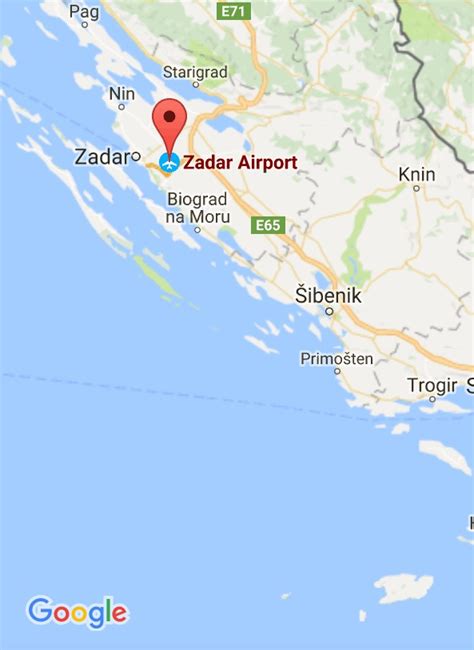 Zadar Kort Smagen Af Kroatien