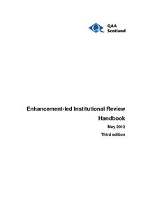 Enhancement Led Institutional Review Handbook Digital Education